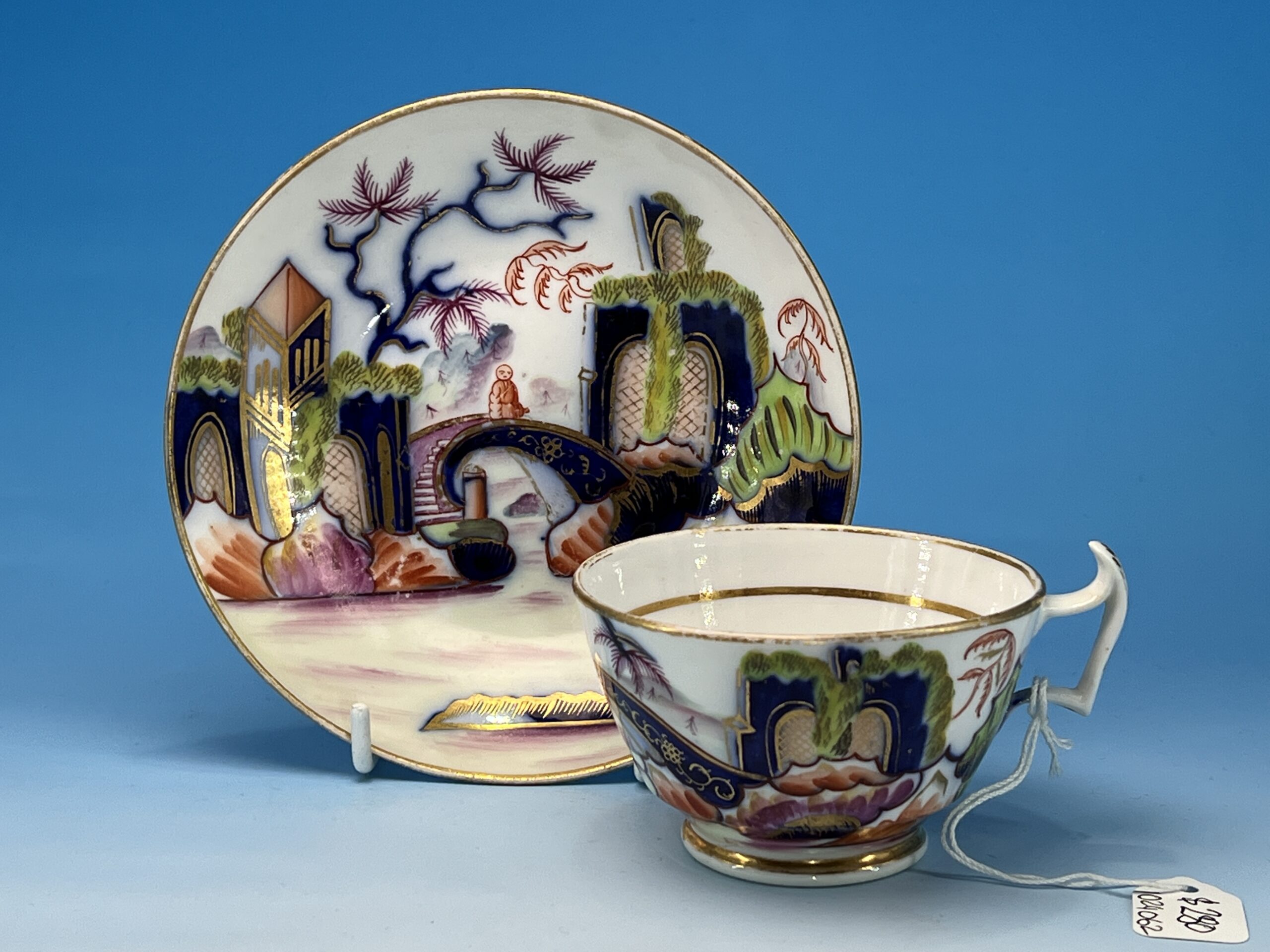 Newhall London shaped cup & saucer, pattern 1325, c.1815