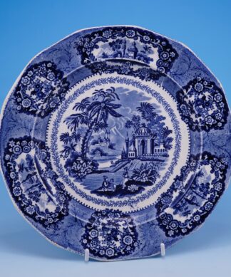 J CLEMENTSON plate, ORIENTAL pattern 1855