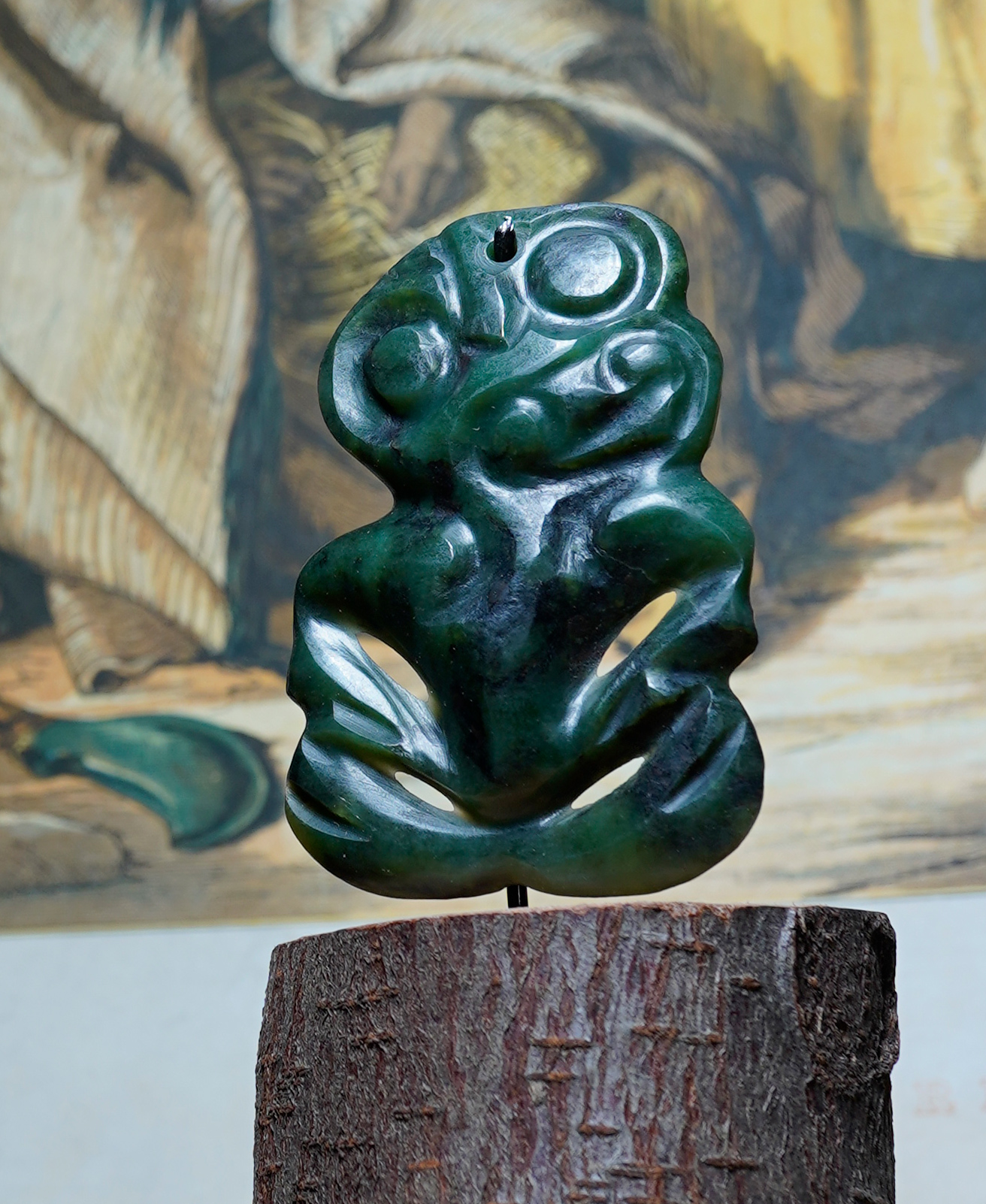 Hei Tiki - New Zealand Greenstone, 19th century