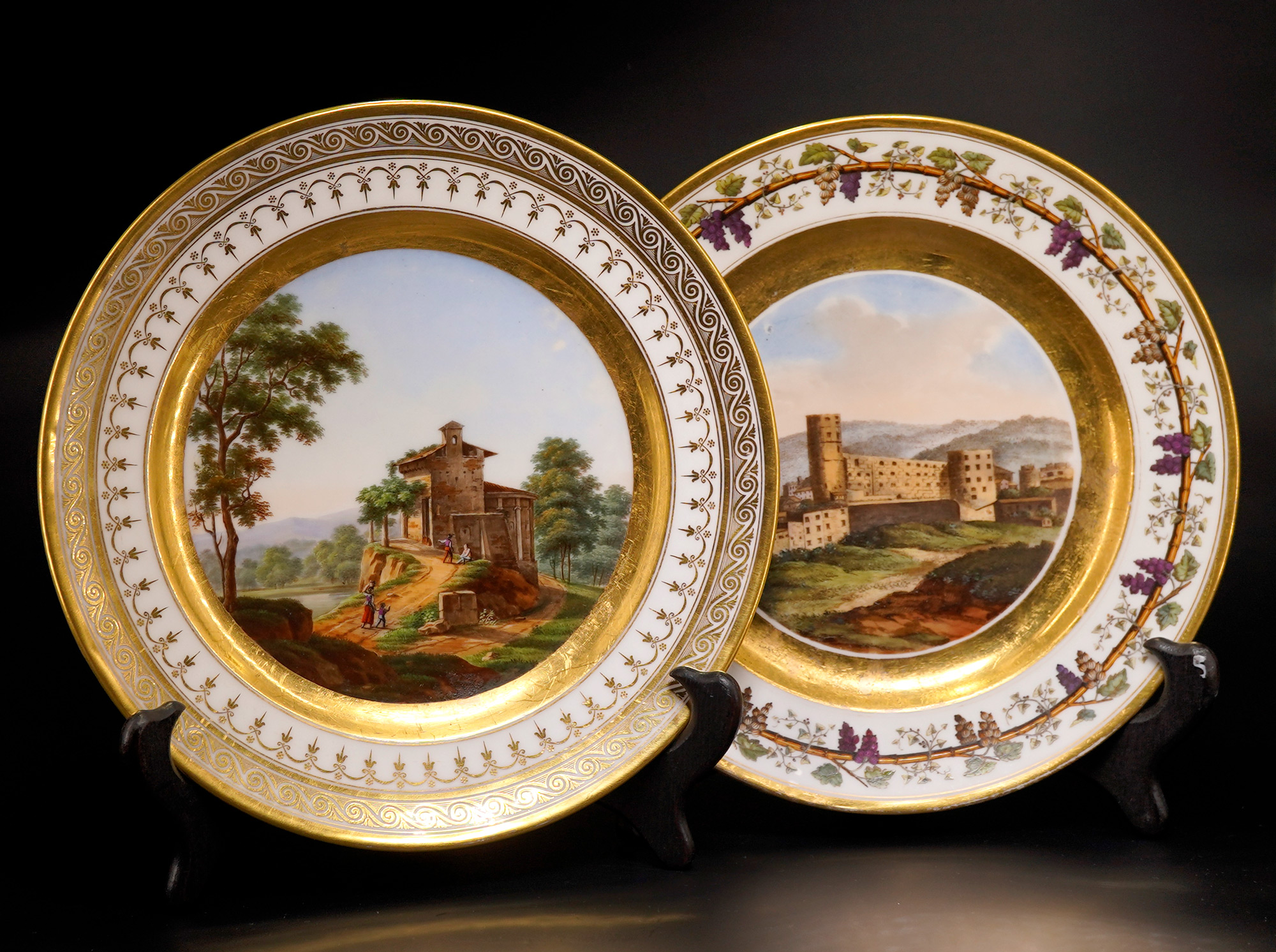 Paris Porcelain plates, c.1810-20