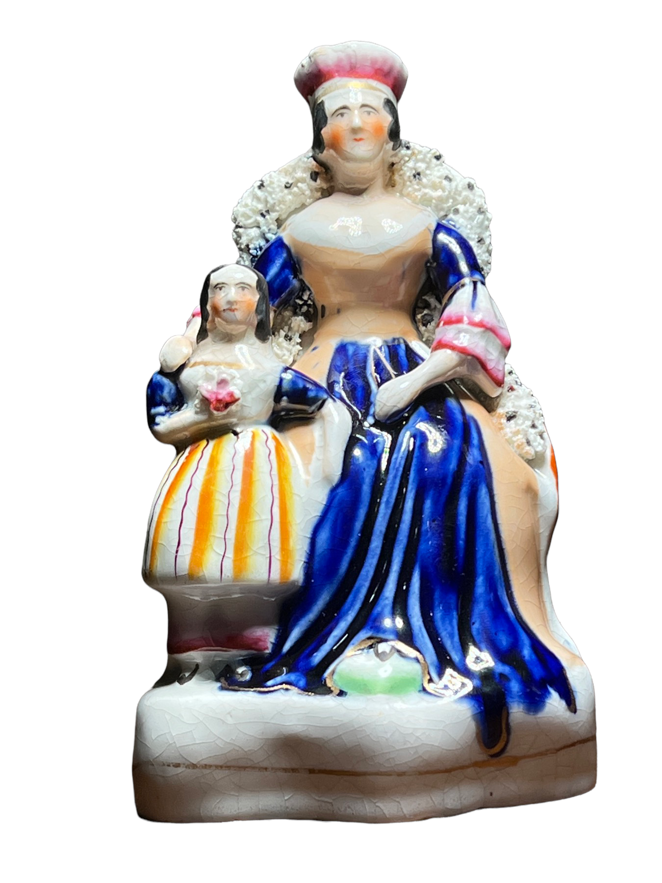 Staffordshire Figure - Queen Victoria & Child c.1855