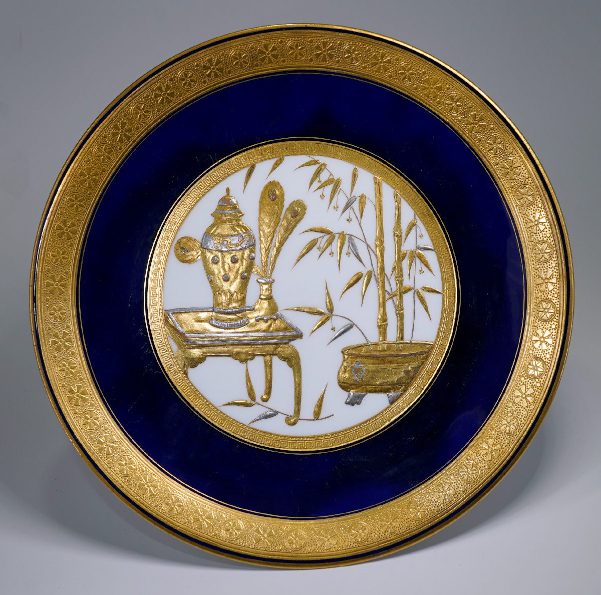 Minton Gold Platinum Plate 1880