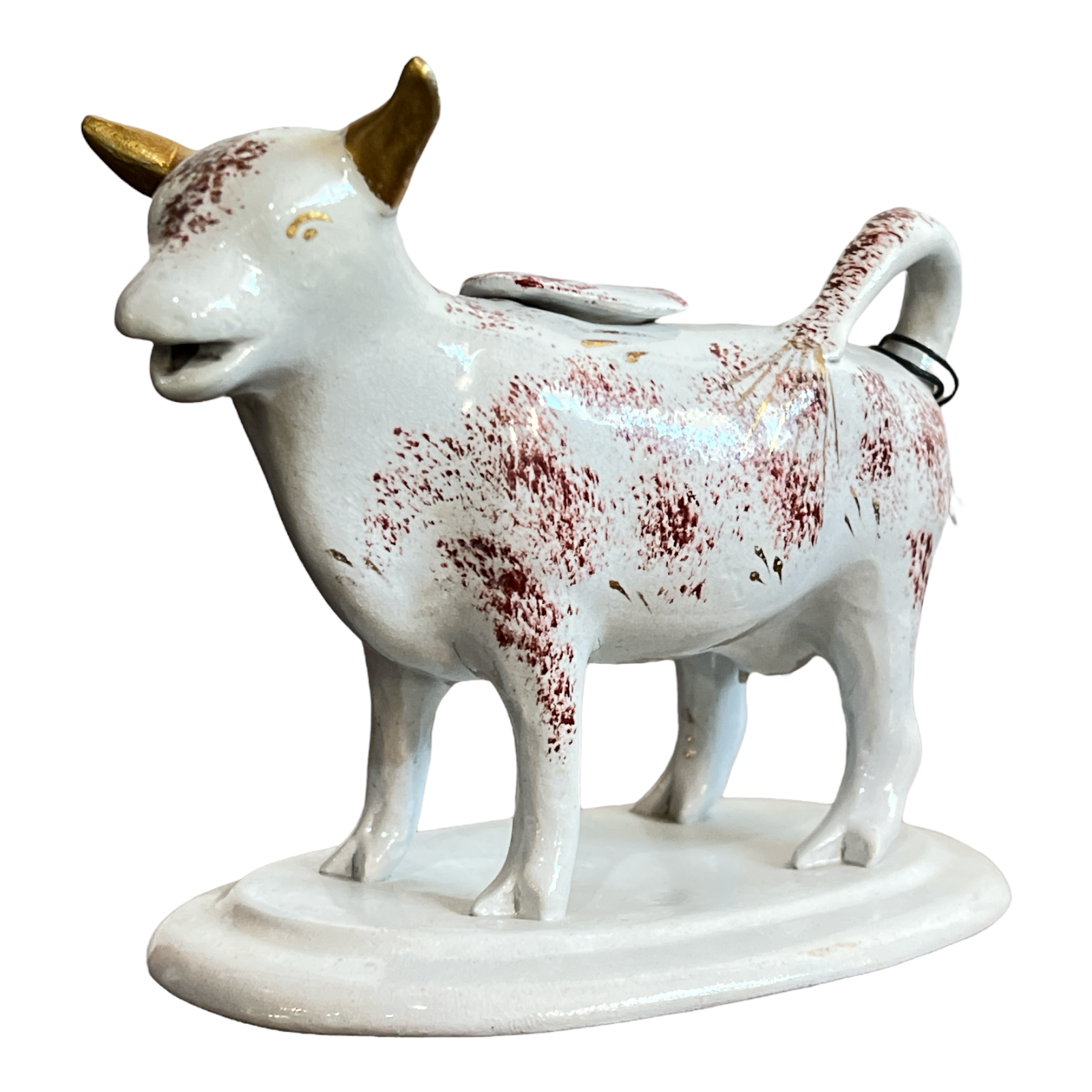 Staffordshire Pottery Cow Creamer