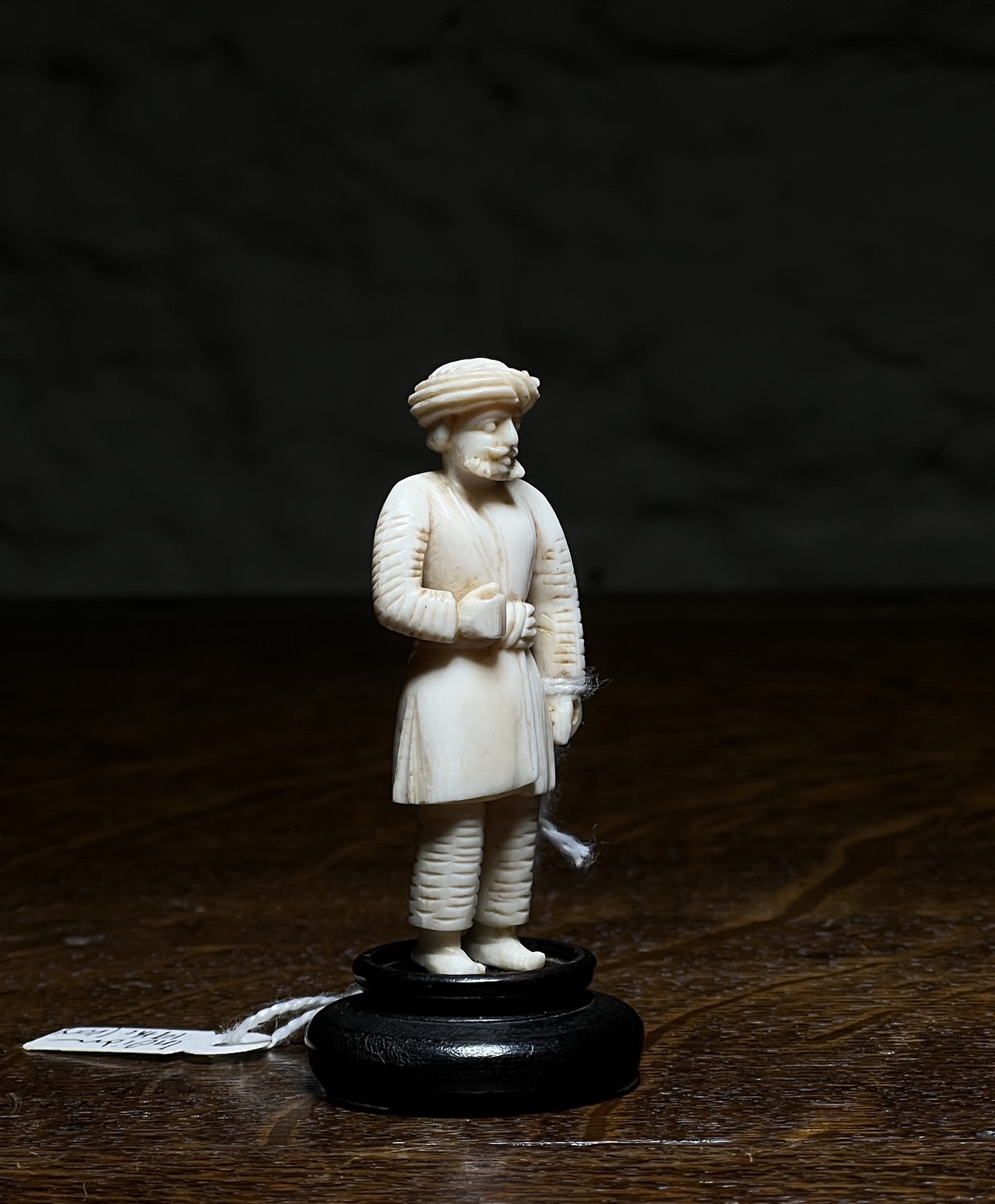 Indian Ivory Soldier Carving