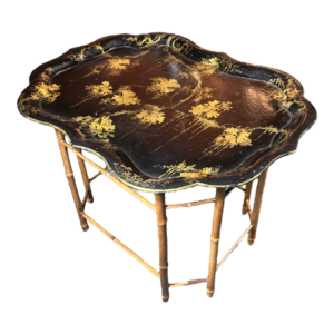 Regency Gilt Lacquer Tray Table