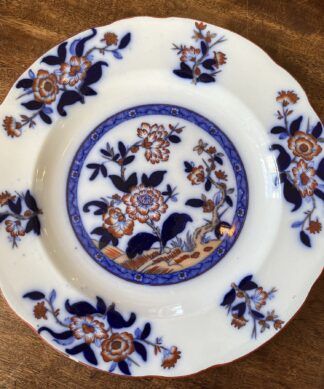 Ironstone plate with Chinese peony design, attr Spode c.1835