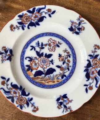 Ironstone plate with Chinese peony design, attr Spode c.1835