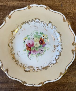 English porcelain plate with moulded rim, C.1835