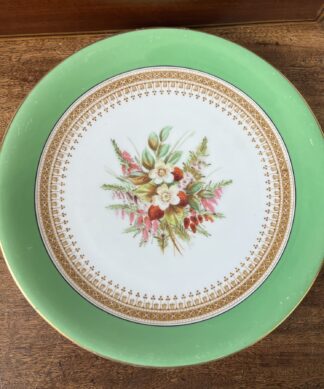 Royal Worcester Botanical plate, Dated 1874