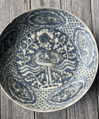 Chinese Ming Dynasty 'Pheonix' dish, Binh Thuan Shipwreck, c.1608