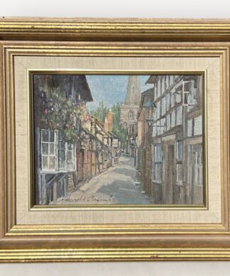 Harold Slocombe, Oil painting 'Ledbury, Herefordshire'