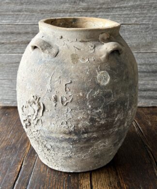 Song dynasty shipwreck pot with 4 small lug handles, 13th -14th century AD