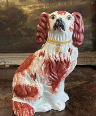 Staffordshire spaniel, red patched coat, c. 1865