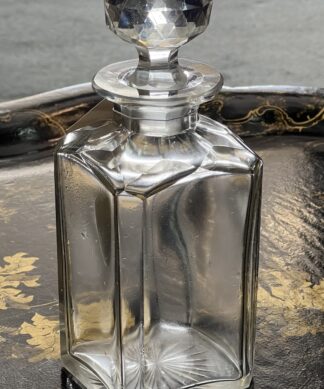 Quality hand-cut Whiskey Decanter, plain sides, late 19th century