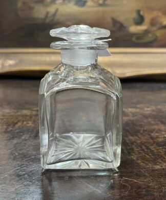 English cut  glass cologne bottle 19th C