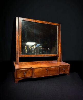 George III mahogany dressing mirror, C. 1795