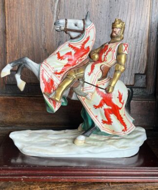 English Porcelain figure, 'The Liberator - Robert The Bruce' by Michael Sutty, c. 1980's