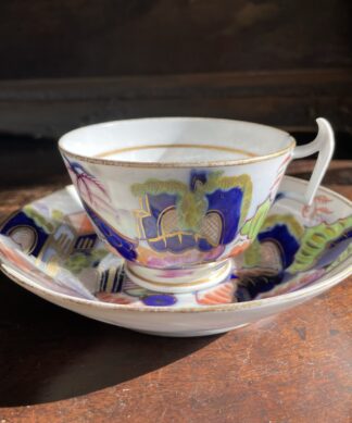 Newhall London shaped cup & saucer, pattern 1325, c.1815