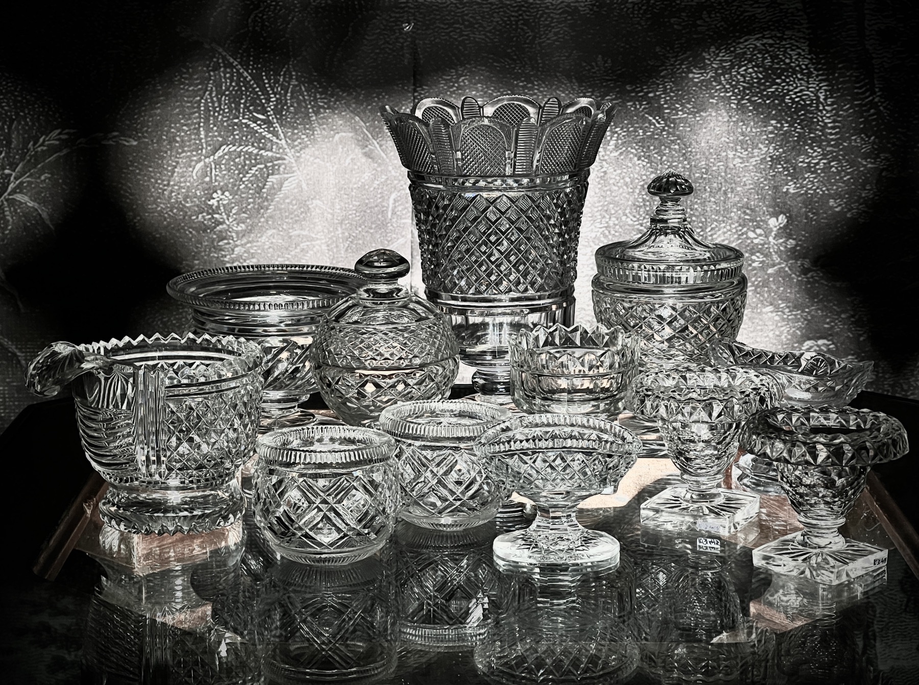 A Collection of 'Crystal', Georgian & Victorian Cut Glass at Moorabool Antiques, Geelong