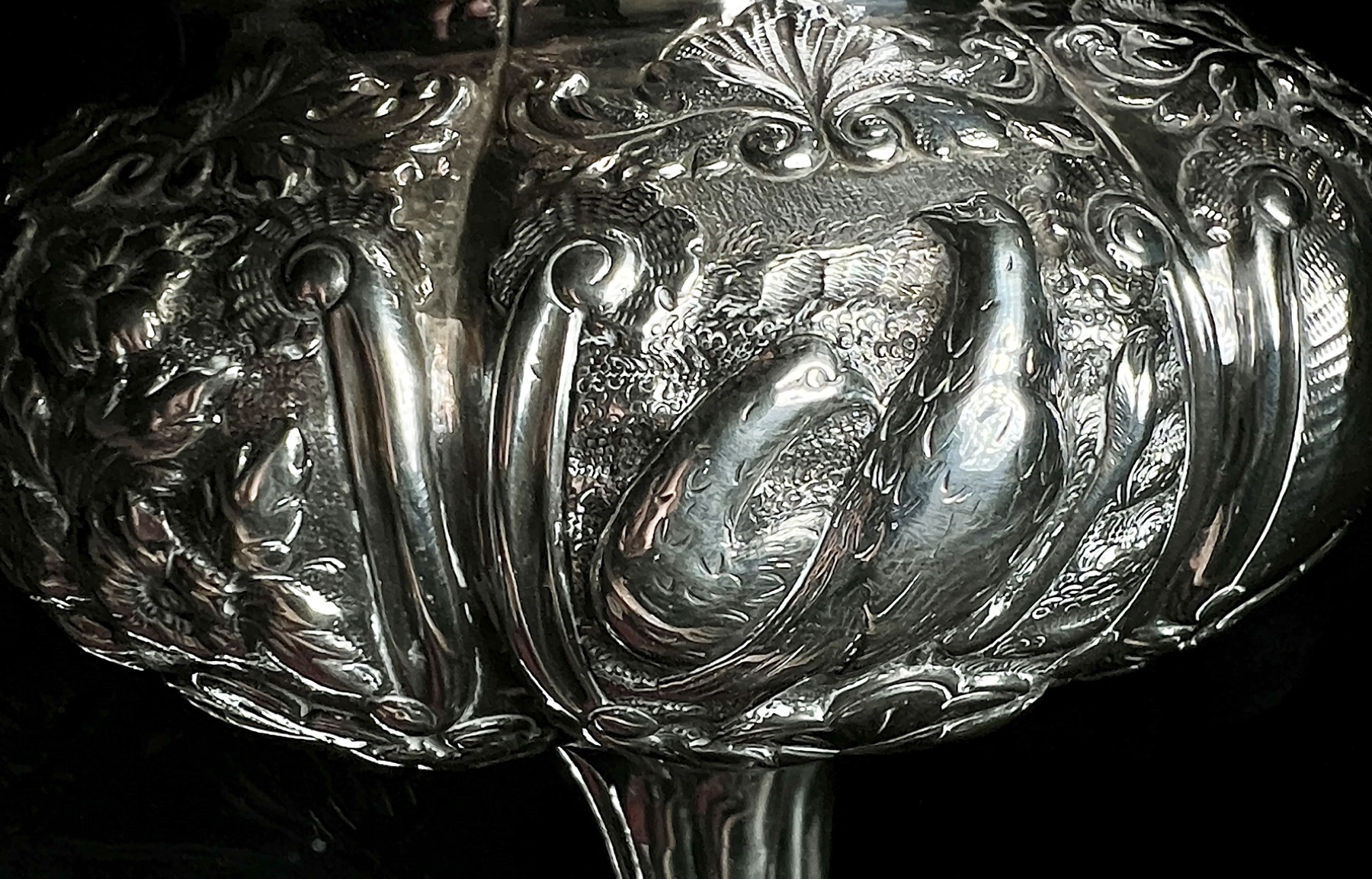 Richard William Atkins & William Nathaniel Somersall, London, 1834  Sterling Silver Wine Funnel