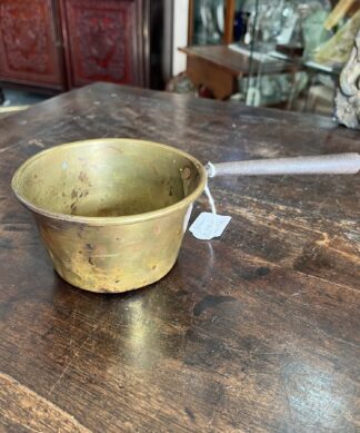 Miniature Victoria brass saucepan, C. 1860