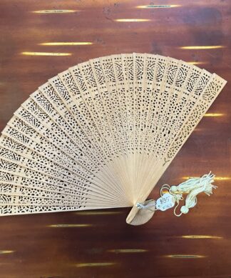 French Sandalwood fan, C.1900