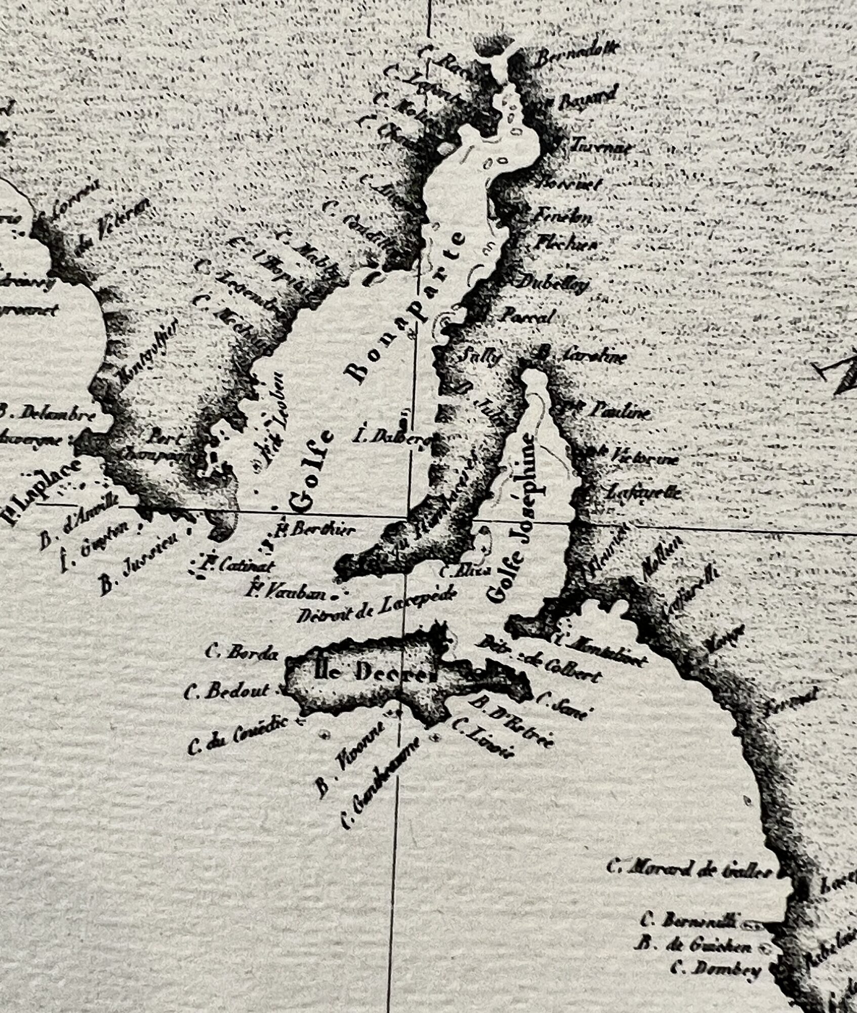 Baudin's Map of South Australia, note the names!