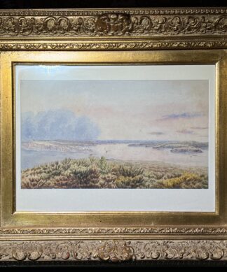 STOCKS painting of Sydney from Quarantine Head, signed & dated 1885