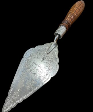 Australian Silver & Blackwood Trowel, Robertson Silversmith Melbourne 1903