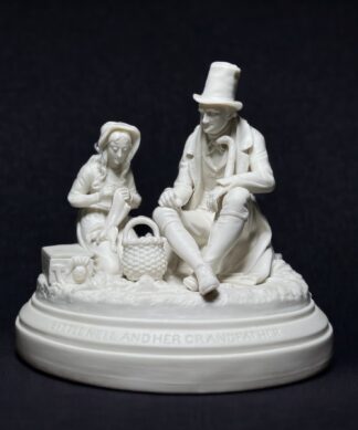 Little Nell & Grandfather, Parian Figure