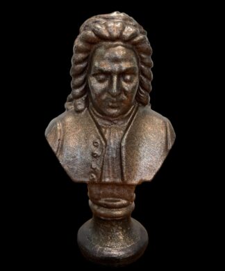 Bach bronzed finish plaster Bust, 20th century