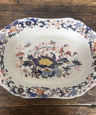 Spode ironstone rectangular dish, Imari Pattern #3504, c.1815