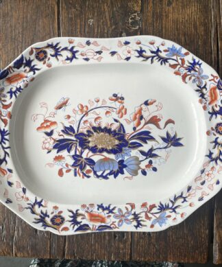 Spode ironstone rectangular platter,  Imari Pattern #3504, c.1815