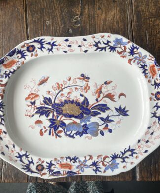 Spode ironstone rectangular platter,  Imari Pattern #3504, c.1815