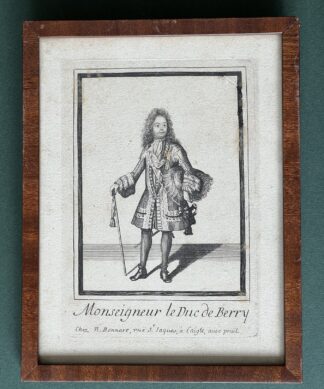 Engraving of Monseigneur, le Duc de Berry, by Nicolas Bonnart c.1695