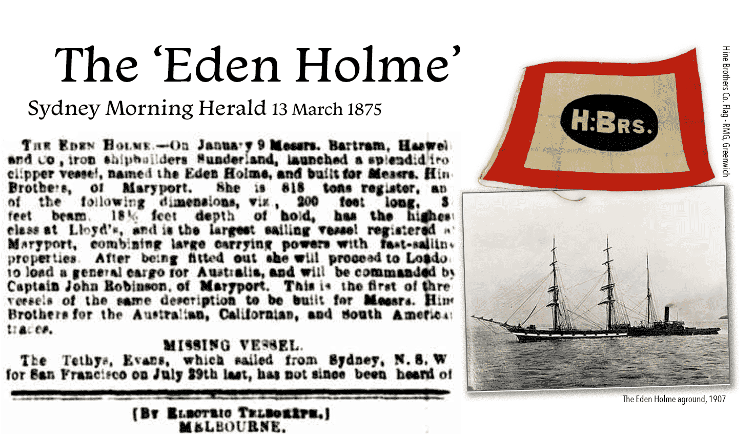 Eden Holme clippership 1875-1907
