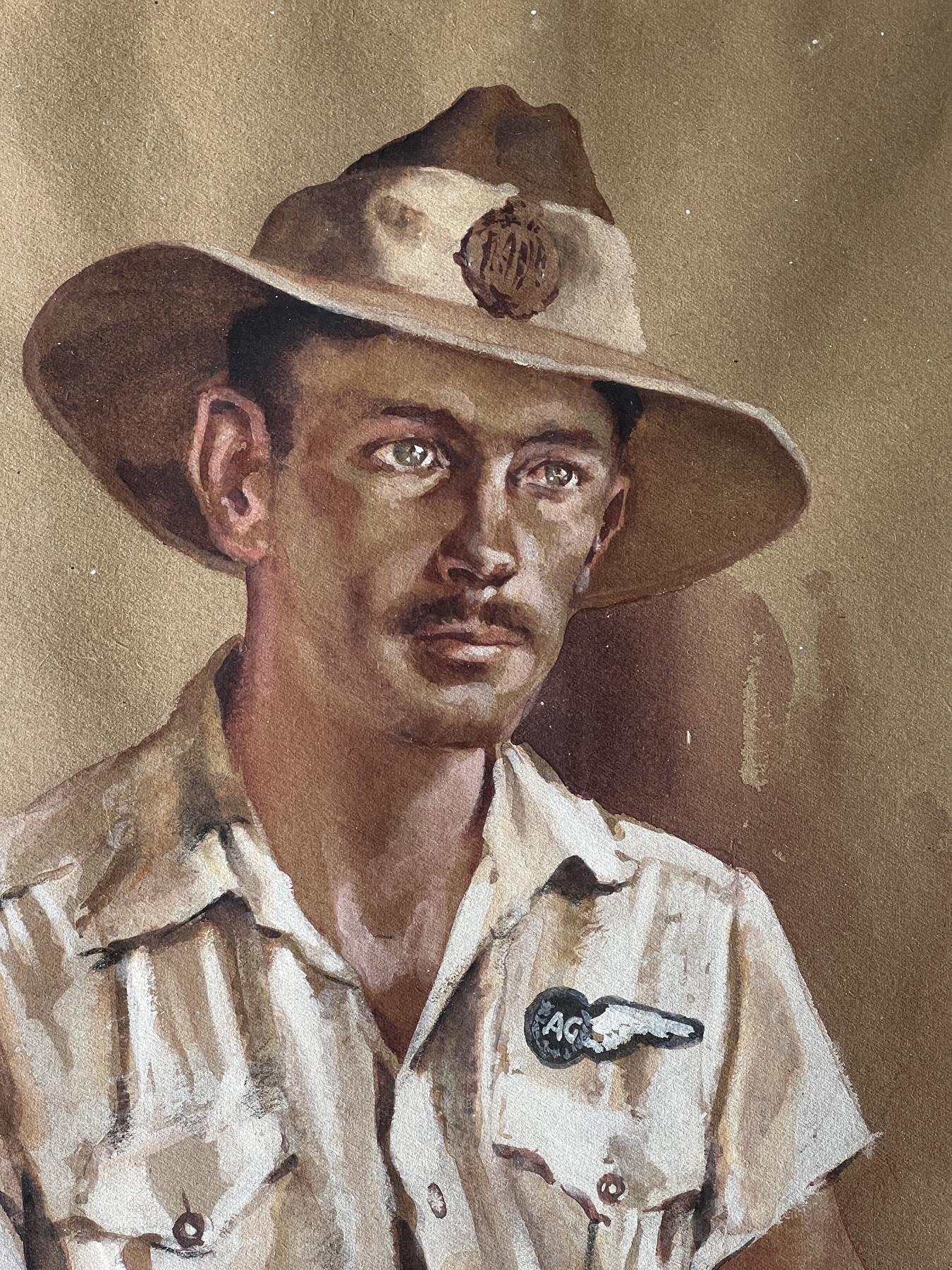 Clifford Dudley-Wood's portrait of RAAF officer Peter Napier Munro, 1945
