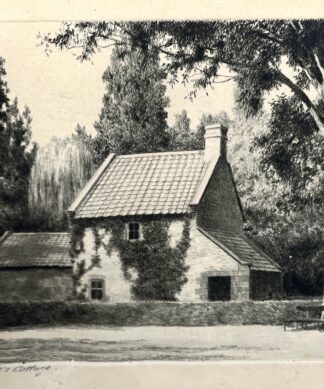 Ernest E. Abbott (1888-1973) signed G Cope - Captain Cook's Cottage, Fitzroy Gardens, 1934-39