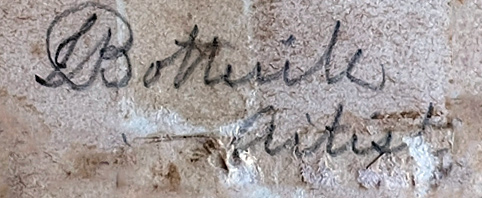 John Botterill signature, Melbourne Artist c.1870