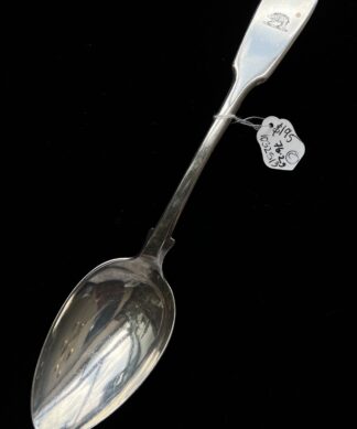 Sterling Silver table spoon, 'Hedgehog' Harris family crest, London 1836