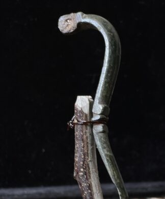 Roman bronze bow fibula, mounted, 2nd-4th c. AD