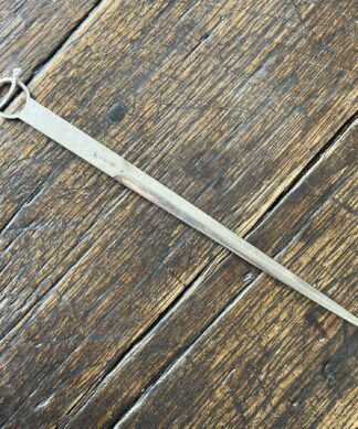 Victorian silverplate meat skewer - letter opener - c. 1890