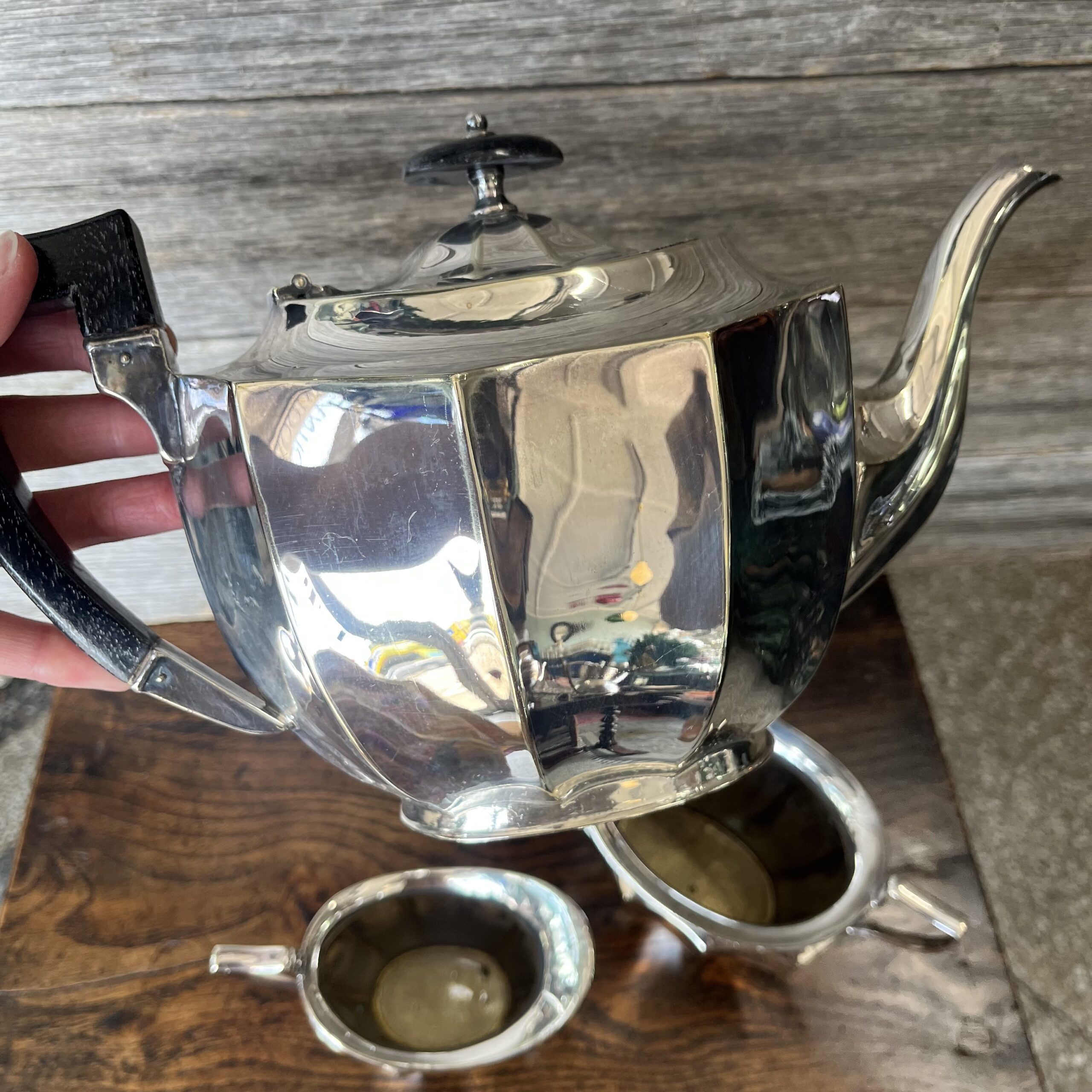 Georgian silver tea on sale set