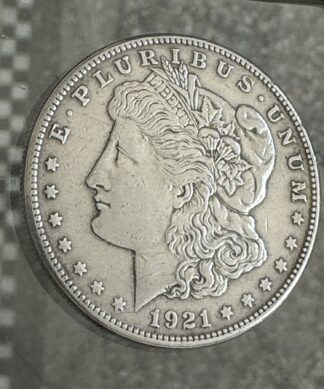 1921 'Morgan Dollar', American silver dollar, San Fran mint