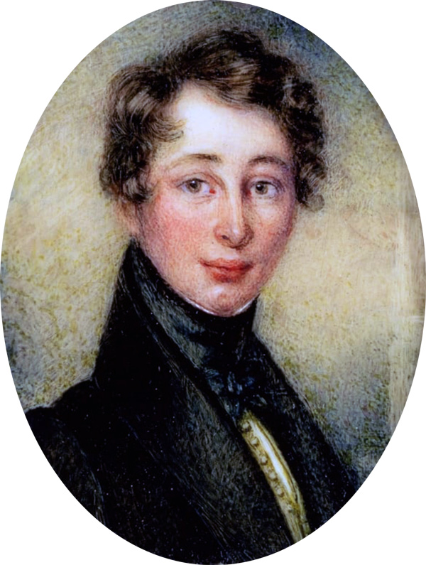 Charles Dickens, miniature at the Dickens Museum, London, painted by Janet Ross (Barrow), aged 18