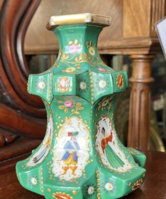 Extraordinary Paris Porcelain scent bottle, figure-painted, c. 1860