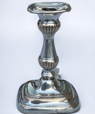 Old Sheffield plate candlestick, C.1800