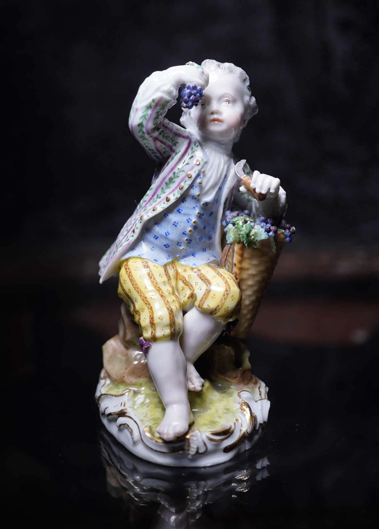 Meissen child representing ‘Autumn’, late 18th century