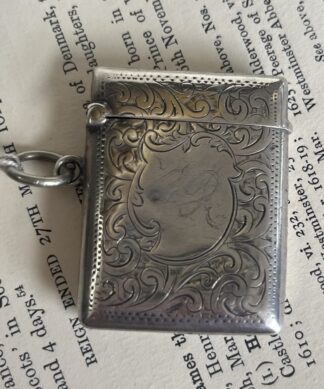 Sterling silver vesta, Birmingham 1903