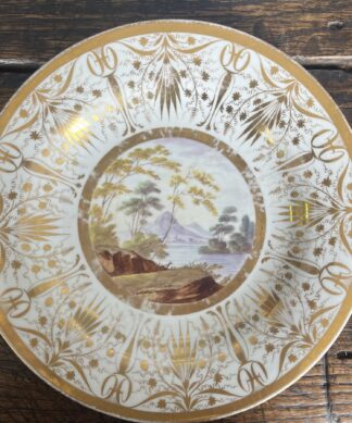 Coalport plate, decorated in the Baxter studio, c.1812